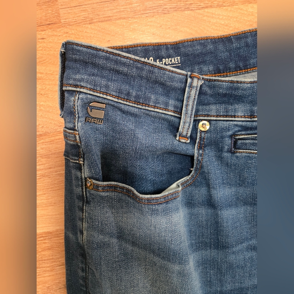 G-Star Raw D-Staq 3D Slim Men Jeans Size W36 L30 - Picture 3 of 13